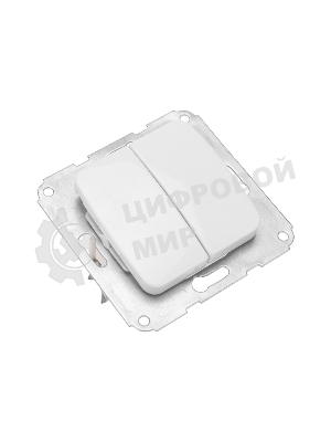 Выключатель DEA 2кл с/у 10А мех. белый Kranz (1/10/120)