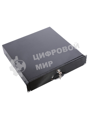 Полка (ящик) для документации 2U (ТСВ-Д-2U.450-9005) черный