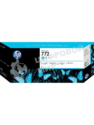 Картридж струйный HP №772 CN636A голубой для HP DJ Z5200 (300мл)