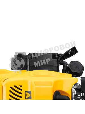 Триммер бензиновый Denzel DT-43E, 43 см3, неразъемная штанга, электростартер, состоит из 2 частей