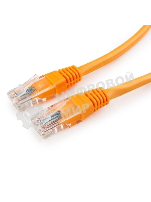 Патч-корд UTP Cablexpert cat.5e, 0.25м, литой, многожильный, оранжевый