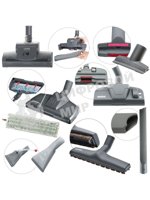 Моющий пылесос Thomas ALLERGY&FAMILY розовый/серый, 325/1700 Вт, уборка влажная/сухая/сбор жидкости, пылесборник мешок/контейнер 6 л