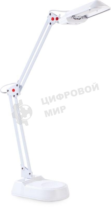 Светильник Camelion KD-017A C01 kd-017a с01 белый настольный в к-те база+струбцина 230v 11w