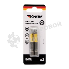Бита для шуруповерта Kranz Torx T27х50 мм (2 шт./уп.)