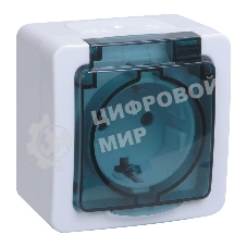 Розетка IEK ERMP12-K03-16-54-EC РСб20-3-ГПБд роз 1м с з/к о/у IP54 (цвет крышки:дымчатый) ГЕРМЕС PLUS