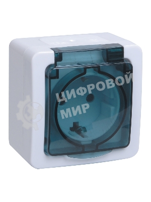 Розетка IEK ERMP12-K03-16-54-EC РСб20-3-ГПБд роз 1м с з/к о/у IP54 (цвет крышки:дымчатый) ГЕРМЕС PLUS