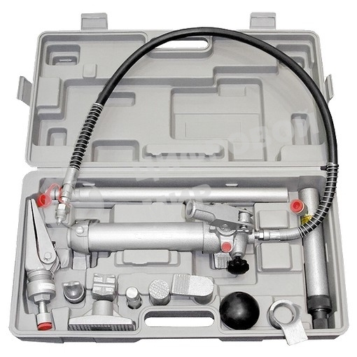 Растяжка гидравлическая Matrix 4 т, набор из 17 предметов, 7 сменных насадок, в пласт. кейсе