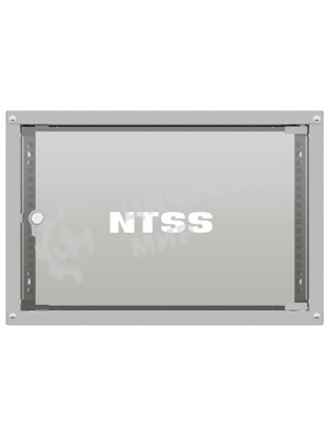 Шкаф коммутационный NTSS Lime (NTSS-WL6U5560GS) настенный 6U 550x600 мм пер. дв.стекл несъемн. бок. пан. 30 кг серый 110 град. IP20 сталь