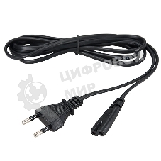 Шнур сетевой Rexant вилка - евроразъем С7, кабель 2x0,5 мм², длина 1,8 м. (PE пакет)