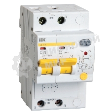 Выключатель автоматический дифференциального тока IEK MAD12-2-010-C-030 АД12М 2Р С10 30мА IEK