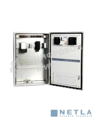 Шкаф уличный всепогодный настен. 9U (600х300), передняя дверь вент. (ШТВ-Н-9.6.3-4ААА)