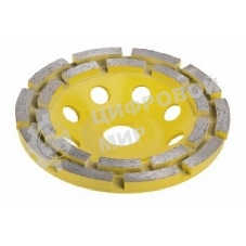 Чашка шлифовальная STAYER PROFESSIONAL 33381-125 алмазная сегментная двухрядная высота 22.2мм 125м