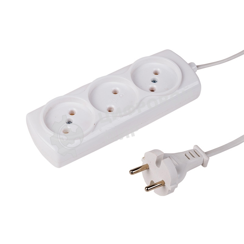 Удлинитель PROconnect STANDARD 3 гнезда, 1.5 м, 2х0.75 мм², б/з, белый
