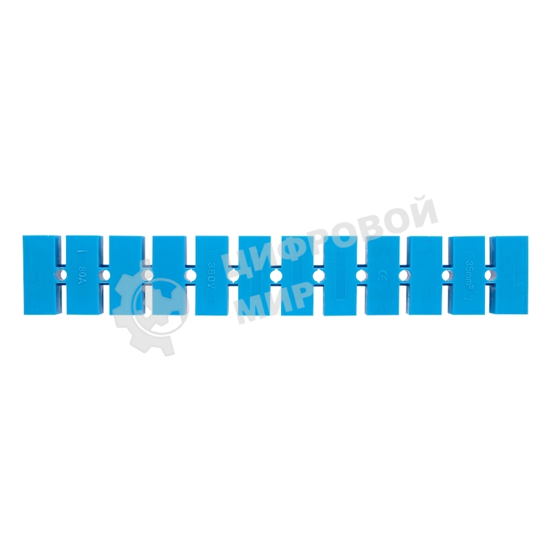 Клеммная винтовая колодка Rexant KВ-35 10-35, ток 80 A, полиэтилен синий (10 шт./уп.)