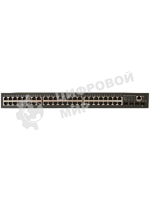 Коммутатор управляемый OSNOVO L2 PoE Gigabit Ethernet на 48 RJ45 PoE + 4*GE SFP, до 30W на порт, суммарно до 800W