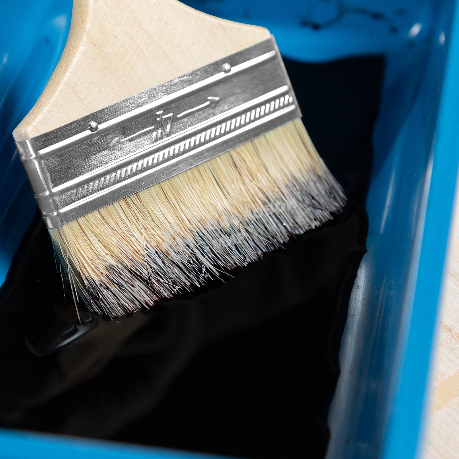 Кисть плоская Sparta 100 мм, натуральная щетина, деревянная рукоятка, для масляных краскок, лаков