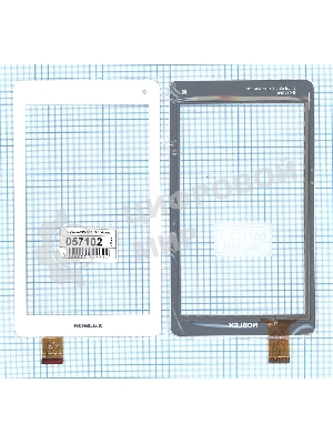 Сенсорное стекло (тачскрин) QSD E-C7119-01, белое