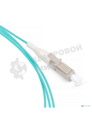 Пигтейл Cabeus, LC, OM3 50/125, 1,5м, бежевый хвостовик, бирюзовый