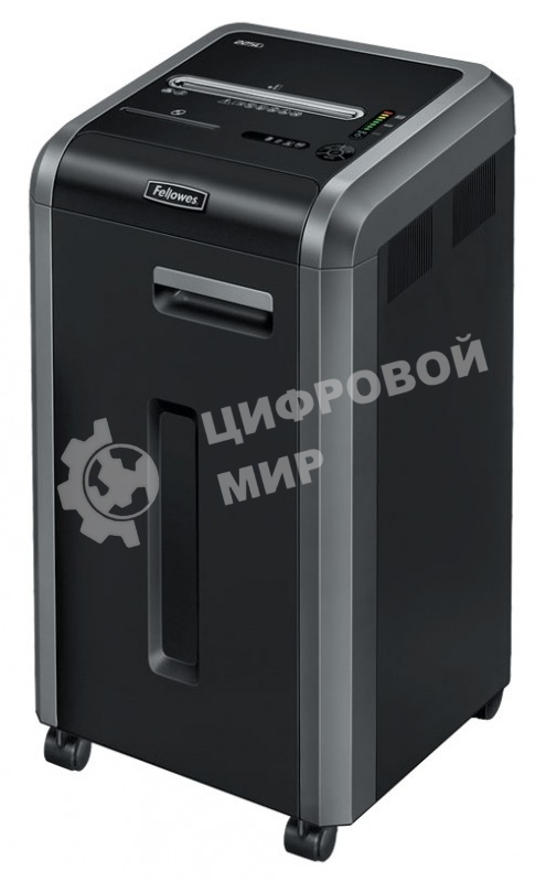 Шредер Fellowes 225Ci. (20 листов) , 60 литр, 3,9х38 мм (класс 3), 100% Jam Proof, уничтожает: скобы/скрепки/карты/CD