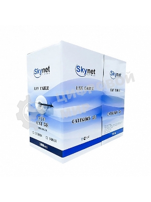 Кабель SkyNet Light FTP outdoor 4x2x0,46, медный, FLUKE TEST, кат.5e, однож., 305 м, box, черный