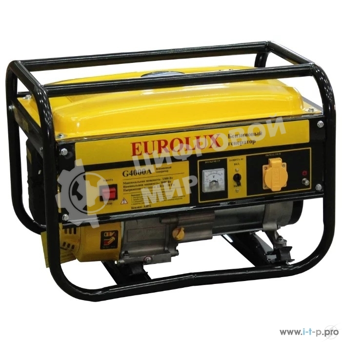 Электрогенератор бензиновый Eurolux G4000A, 3.3 кВт, 68 дБ, 39 кг