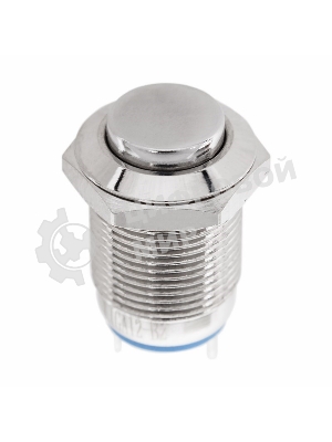 Кнопка антивандальная Rexant Ø12 Б/Фикс (2с) (ON)-OFF выпуклая (A12-B2) (в упак. 1шт.)