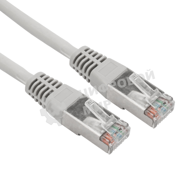 Патч-корд F/UTP Rexant cat.5e, RJ45-RJ45, 26AWG, ZH нг(А)-HF, серый, 3 м