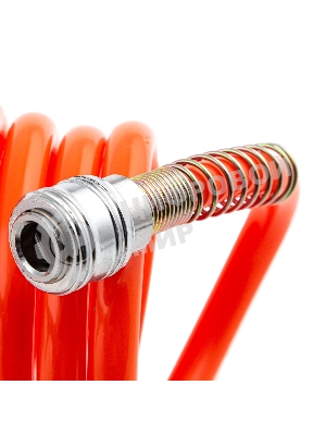 Шланг спиральный воздушный Stels 8х12 мм, 18 бар, с быстросъемными соединениями, 10 м