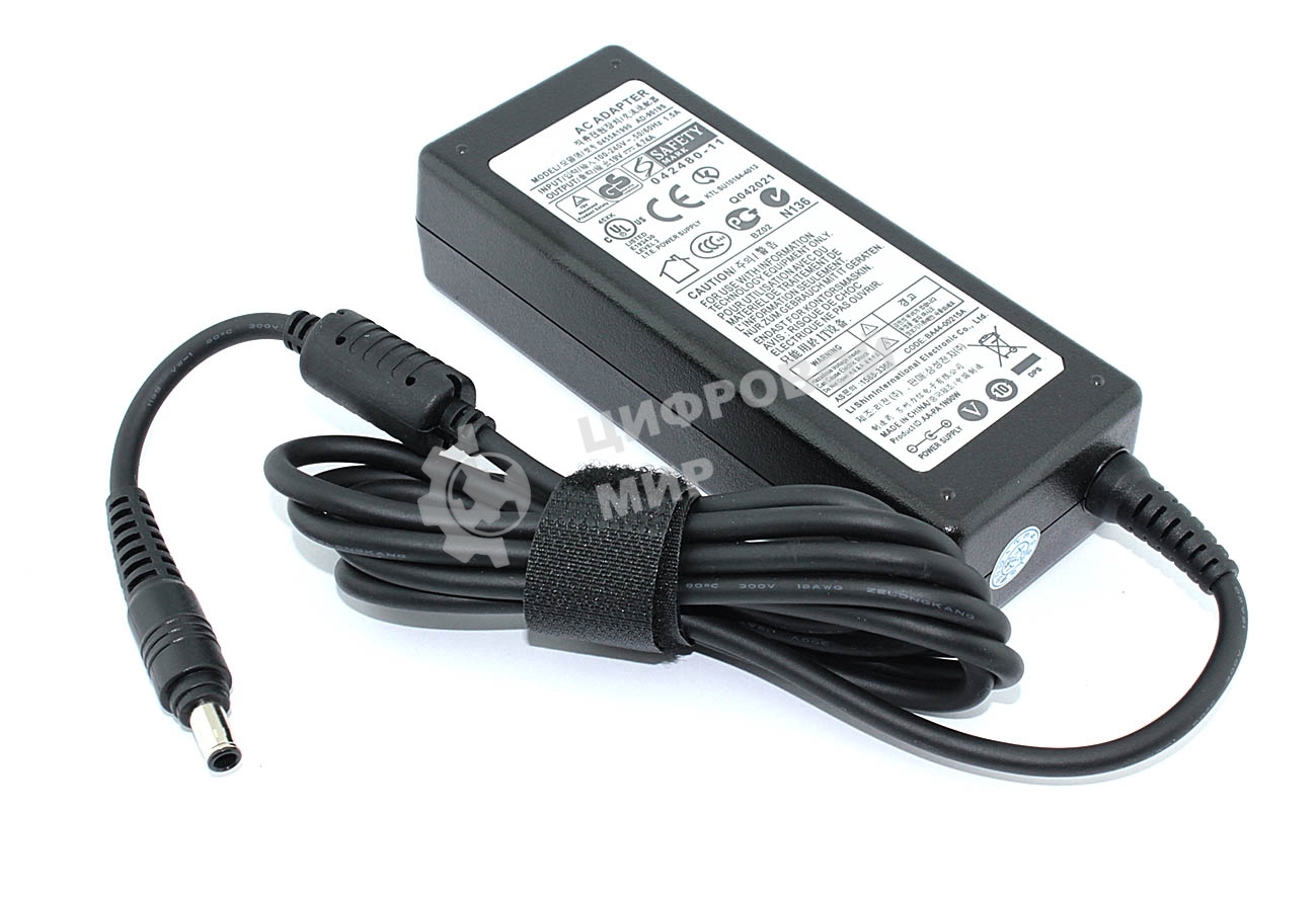 Блок питания (сетевой адаптер) для ноутбуков Samsung 19V 4.74A 90W 5.5x3.0мм