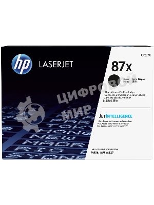 Тонер Картридж HP 87X CF287X черный для HP LJ Ent M506/M527 (18000стр.)