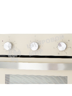 Шкаф духовой электрический Maunfeld EOEC516BG, встраиваемый, 51л, дверца с 2 стеклами, бежевый