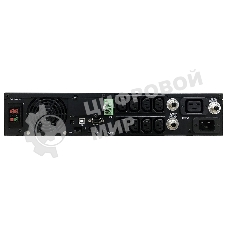 Источник бесперебойного питания Powercom Smart King RT SRT-2000A LCD 1800Вт 2000ВА черный