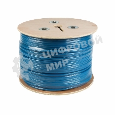 Кабель Rexant витая пара, F/UTP, категория 6, 4 x 2 x 0,57 мм, PVC, внутренний, синий, 305м