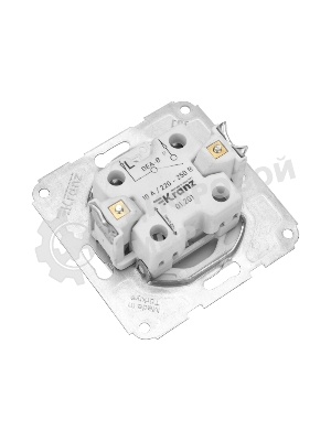 Выключатель Kranz DEA 1кл (инд) с/у 10А мех. белый (1/10/120)