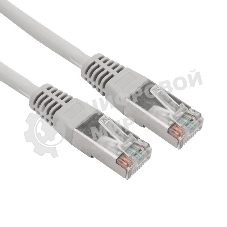 Патч-корд F/UTP Rexant cat.5e, RJ45-RJ45, 26AWG, ZH нг(А)-HF, серый, 2 м