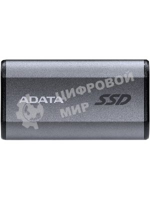 Внешний SSD ADATA Elite SE880, 500 Gb, USB 3.2 Gen 2x2 Type-C, R/W 2000/2000, серый