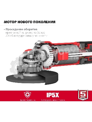 Угловая шлифовальная машина ЗУБР 115 мм, 800 Вт, компакт.