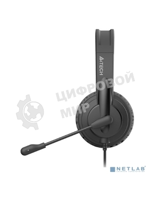 Гарнитура A4Tech HU-11 чёрный, проводная