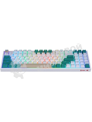 Клавиатура беспроводная Defender REDRAGON VEIGAR USB, Bluetooth/Радиоканал, бело-голубая