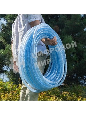 Шланг поливочный Palisad прозрачный армированный 3-х слойный, 3/4