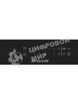 Индукционная варочная панель Brandt, 4 варочных зоны, 14 уровней мощности, индикация остаточного тепла, таймер, Ultraboost, черный