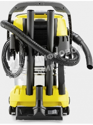 Строительный пылесос Karcher WD 5 S V-25/5/22 желтый, 1100 Вт, уборка сухая/сбор воды, пылесборник мешок/контейнер, 25 л
