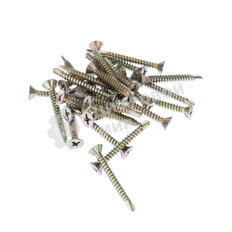 Саморез оконный Kranz сверло, 3.9х32, желтый цинк, упаковка поставщика (9 000 шт.)