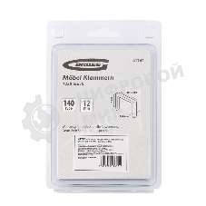 Скобы Gross 12 мм, для мебельного степлера, усиленные, тип 140, 1250 шт.