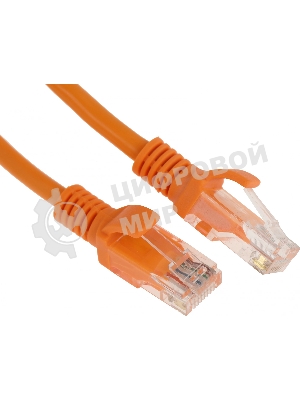 Патч-корд UTP Cablexpert PP12-0.5M/O cat.5e, 0.5м, литой, многожильный, оранжевый