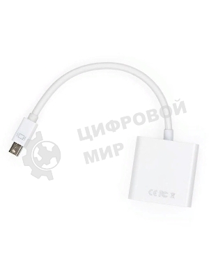 Переходник видео Premier 6-912 miniDisplayport (m)/VGA (f) 0.15м. белый