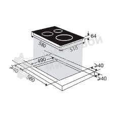 Индукционная варочная панель Brandt, 4 варочных зоны, 14 уровней мощности, индикация остаточного тепла, таймер, Ultraboost, черный