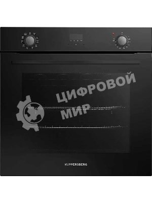 Встраиваемый духовой шкаф Kuppersberg HO 632 B, High-Tech, объем 72 л, 10 режимов, макс. темперутара 275 градусов, поворотное/сенсорное управление, дисплей, телескопические направляющие на 1 уровень, энергоэффективность А, черный