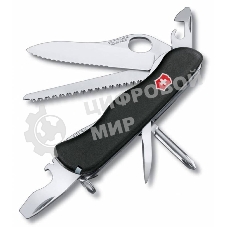 Нож перочинный Victorinox Trailmaster One Hand Wavy Edge (0.8463.MW3) 111мм 12функций черный карт.коробка