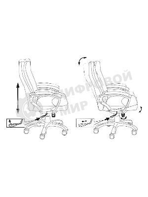 Кресло руководителя Бюрократ CH-868N Fabric черный Light-20, крестовина пластик
